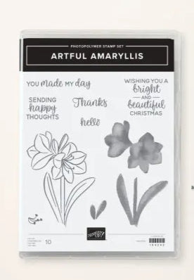 Artful Amaryllis Bundle | Retired Photopolymer Stamp Set and Coordinating Dies | Stampin' Up!