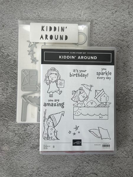 Kiddin' Around Bundle | Retired Cling Mount Stamp Set and Dies | Stampin' Up!
