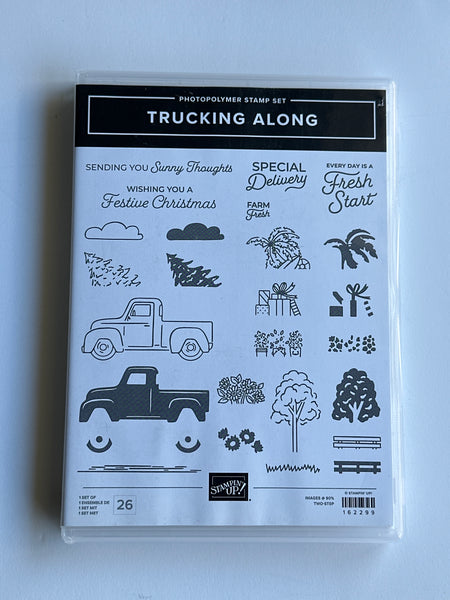 TRUCKING ALONG | BRAND NEW, NEVER USED! | Retired Photopolymer Stamp Set | Stampin' Up!