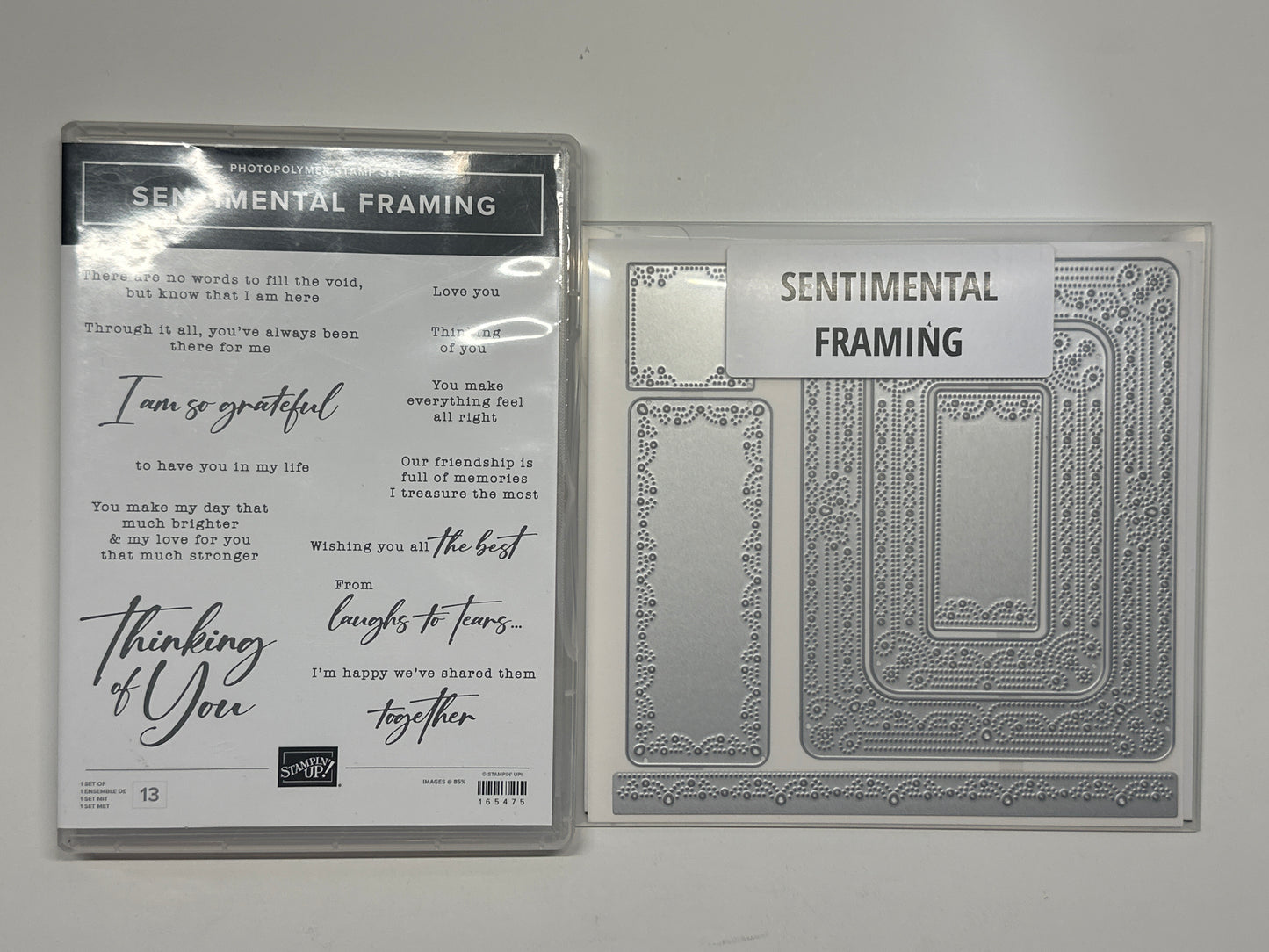 Sentimental Framing Bundle | Retired Photopolymer Mount Stamp Set and Dies | Stampin' Up!