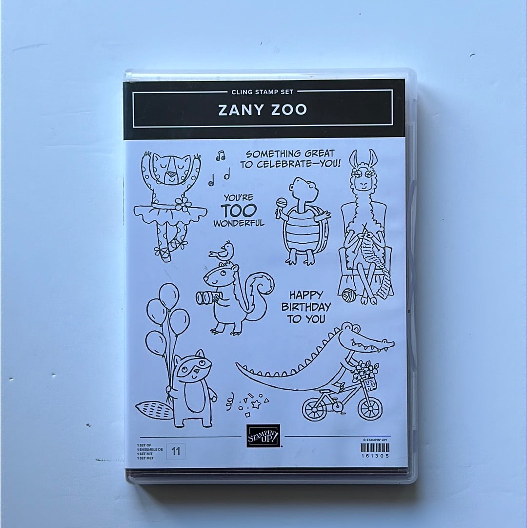 Zany Zoo | Retired Cling Mount Stamp Set | Stampin' Up!