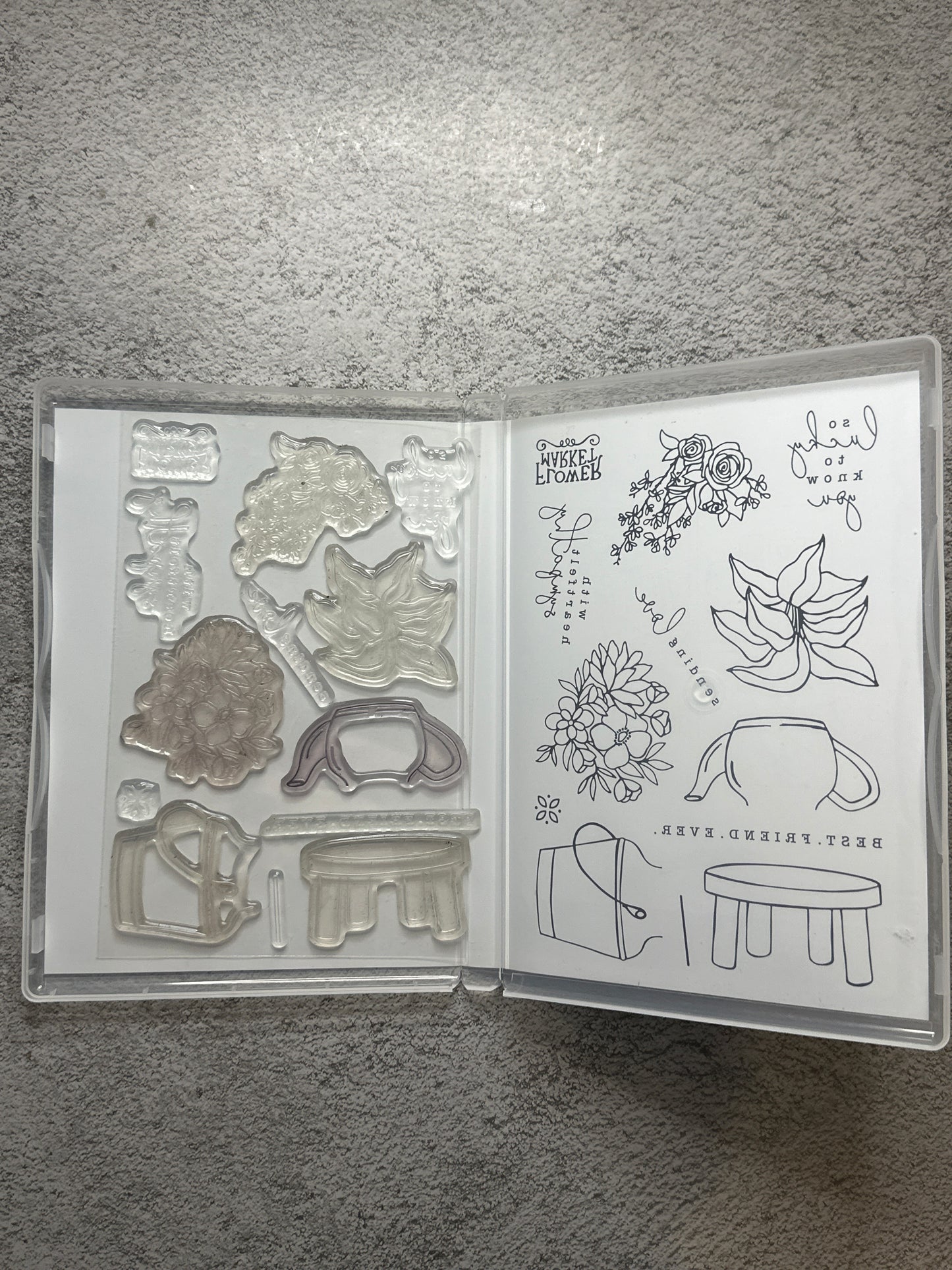 Country Flowers Bundle | Retired Photopolymer Mount Stamp Set and Dies | Stampin' Up!