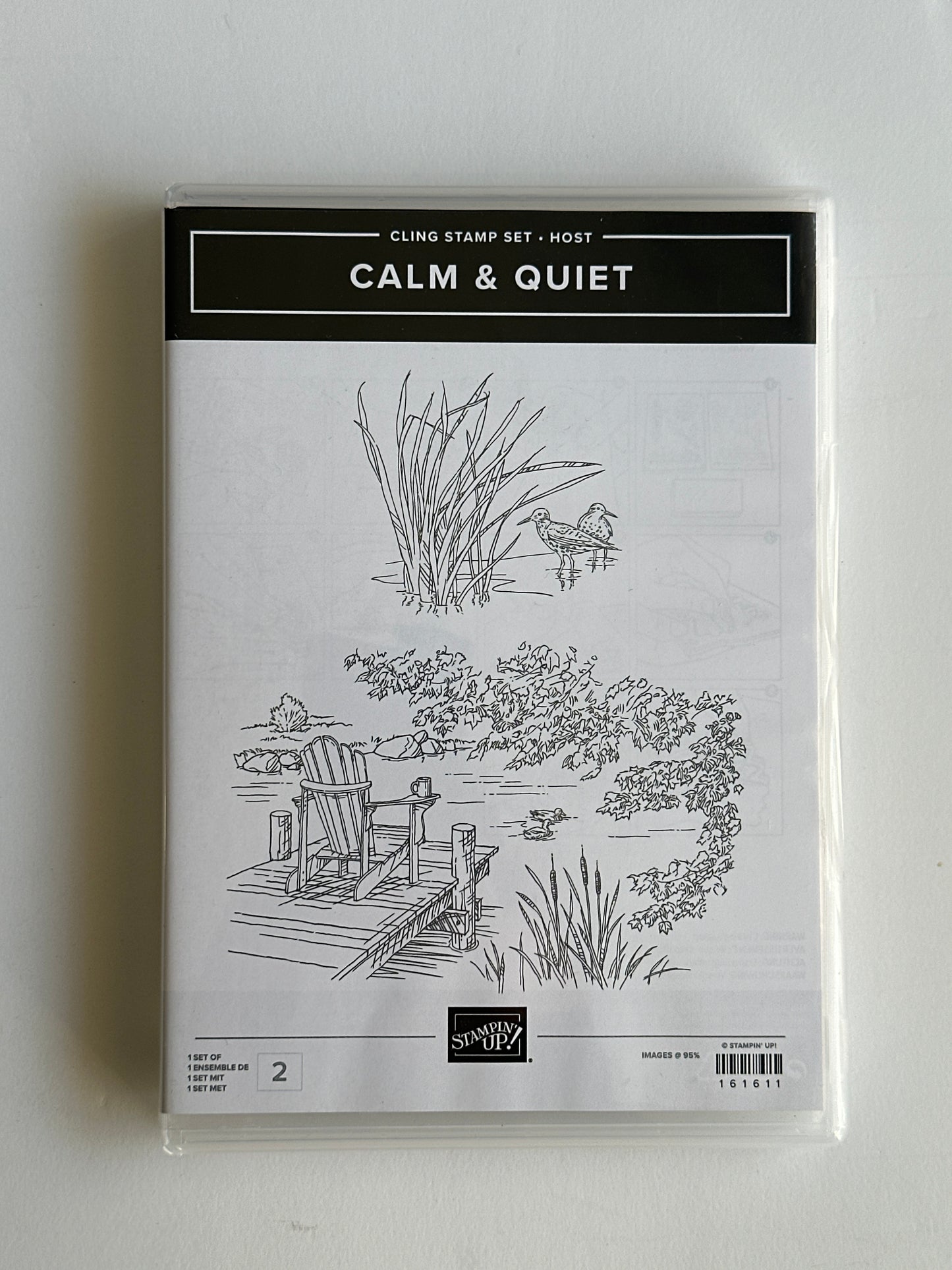 Calm & Quiet | BRAND NEW, NEW USED | Retired Cling Mount Stamp Set | Stampin' Up!