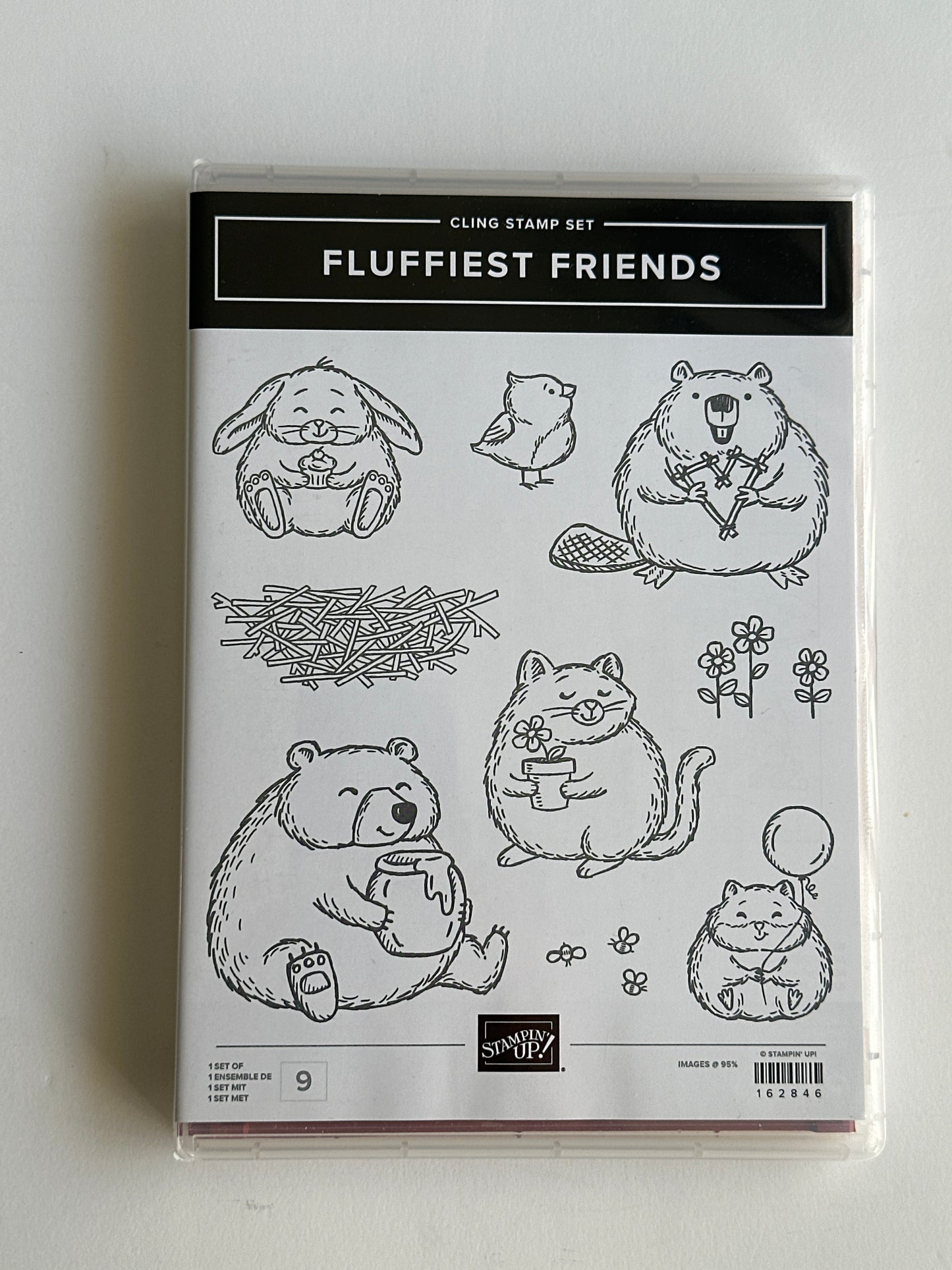 Fluffiest Friends | Retired Cling Mount Stamp Set | Stampin' Up!
