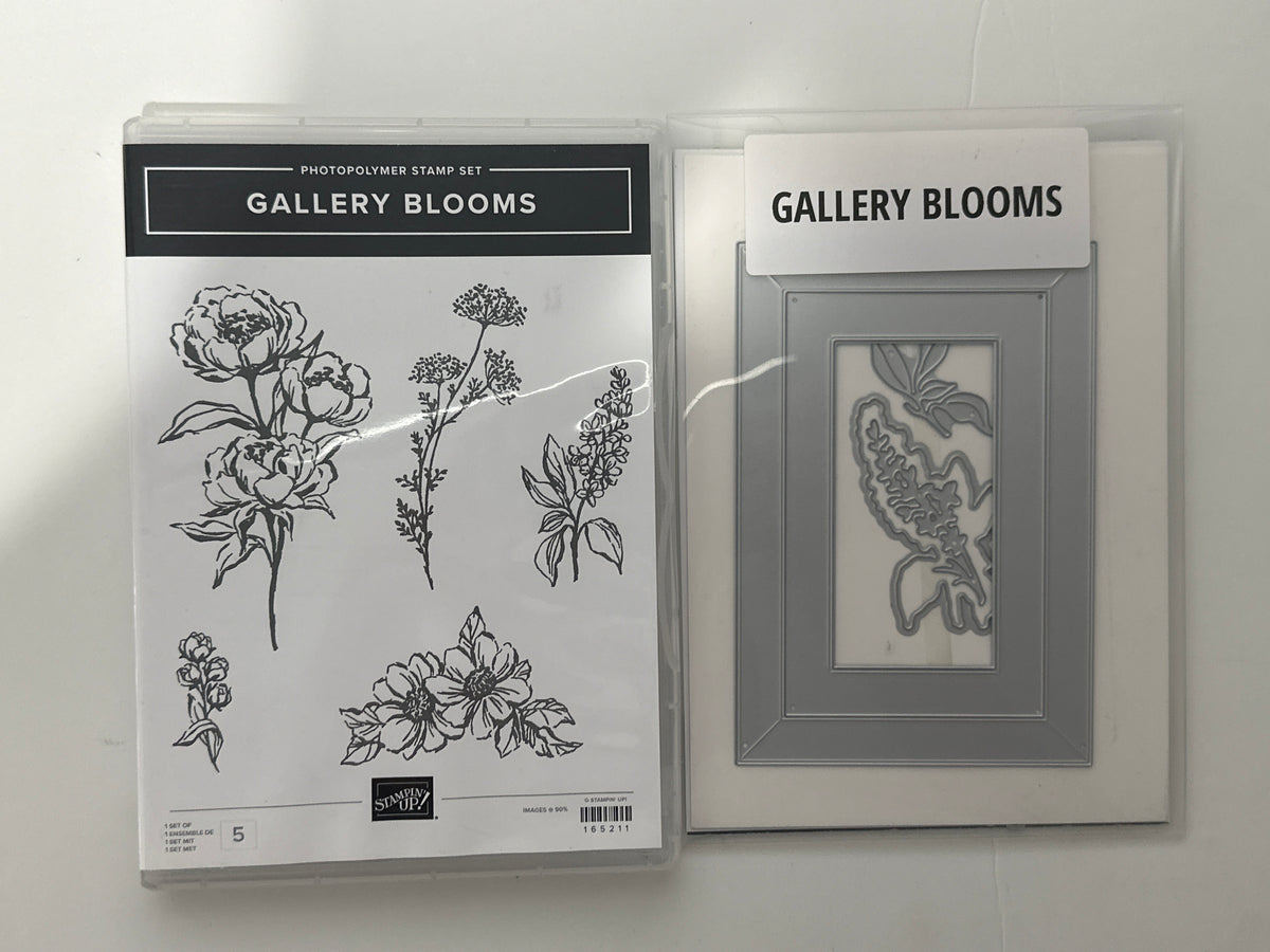 Gallery Blooms Bundle | Retired Photopolymer Mount Stamp Set and Dies | Stampin' Up!