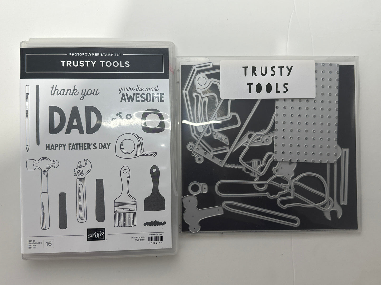 Trusty Tools Bundle | Retired Photopolymer Mount Stamp Set and Dies | Stampin' Up!