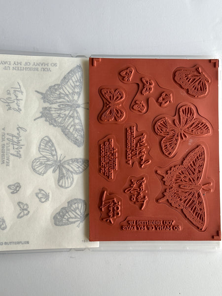 Sketched Butterflies | Retired Cling Mount Stamp Set | Stampin' Up!