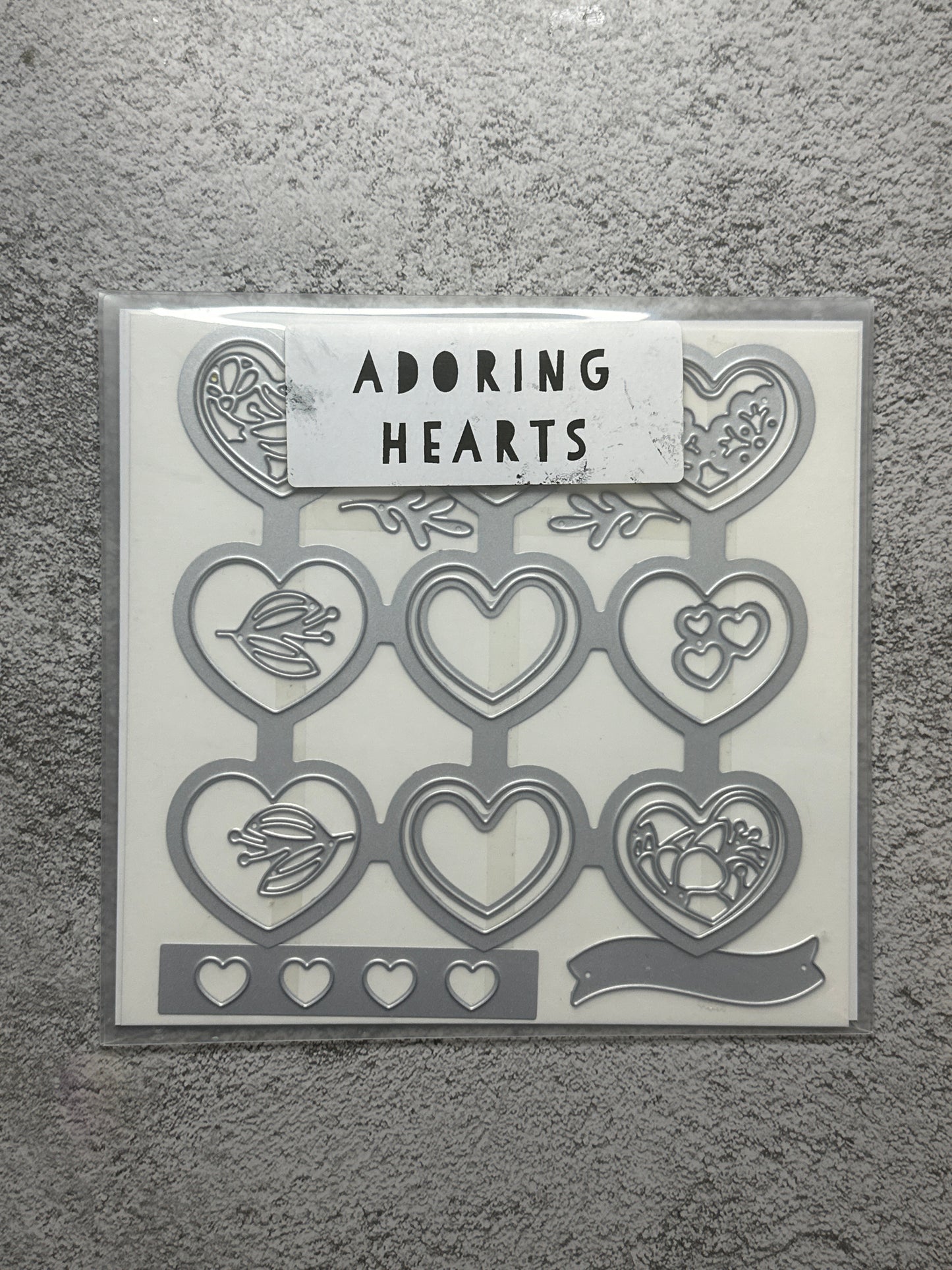 Adoring Hearts Bundle | Retired Photopolymer Mount Stamp Set, Embossing Folder and Dies | Stampin' Up!