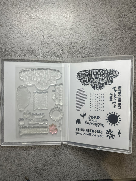 Bright Skies Bundle | Retired Photopolymer Mount Stamp Set and Dies | Stampin' Up!