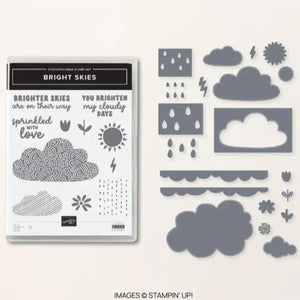 Bright Skies Bundle | Retired Photopolymer Mount Stamp Set and Dies | Stampin' Up!