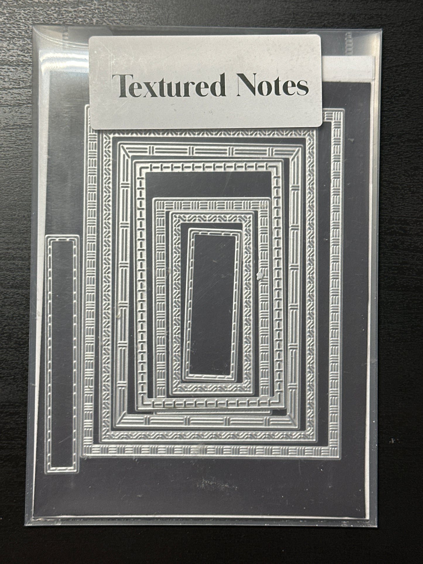 Textured Notes Bundle | Retired Cling Mount Stamp Set and Dies | Stampin' Up!