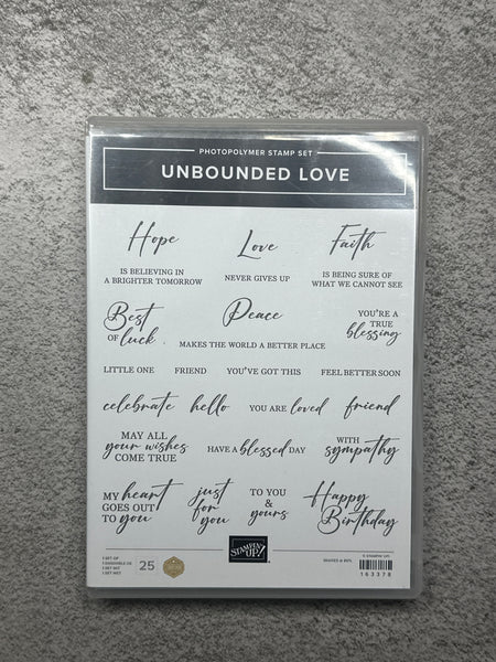 Unbounded Love Bundle | Retired Photopolymer Mount Stamp Set and Dies | Stampin' Up!