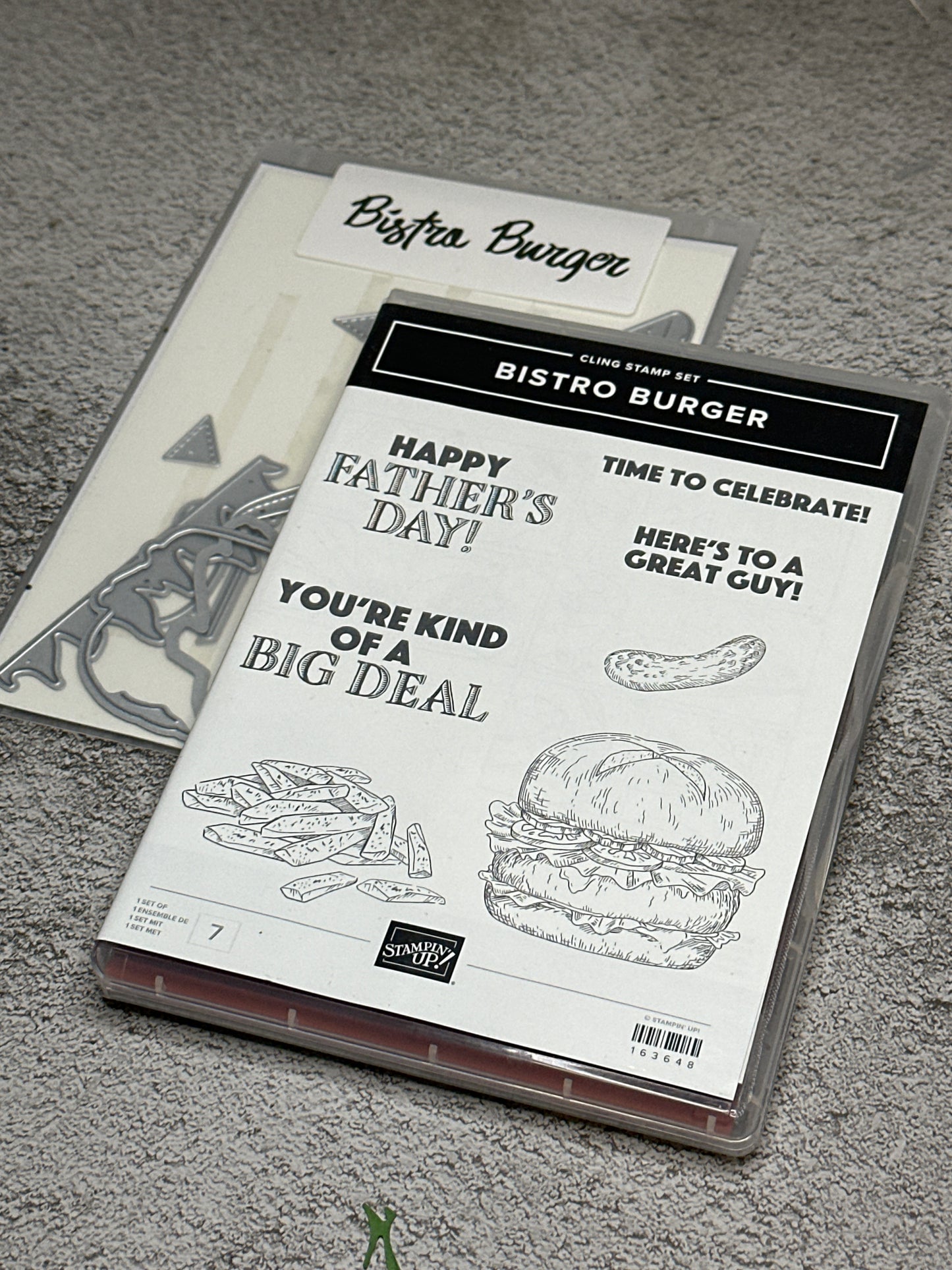 Bistro Burger Bundle | Retired Cling Mount Stamp Set and Dies | Stampin' Up!