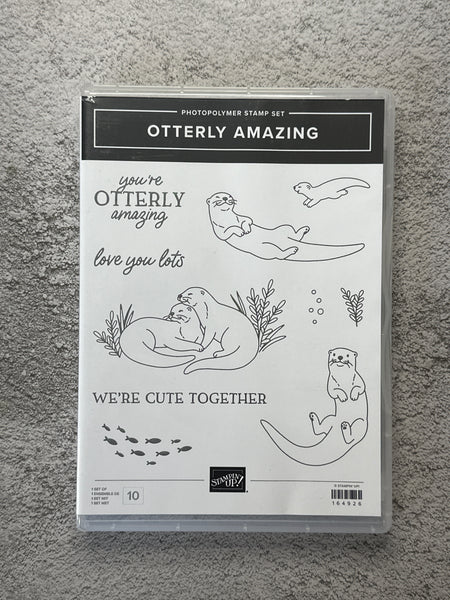 Otterly Amazing Bundle | Retired Photopolymer Mount Stamp Set and Dies | Stampin' Up!
