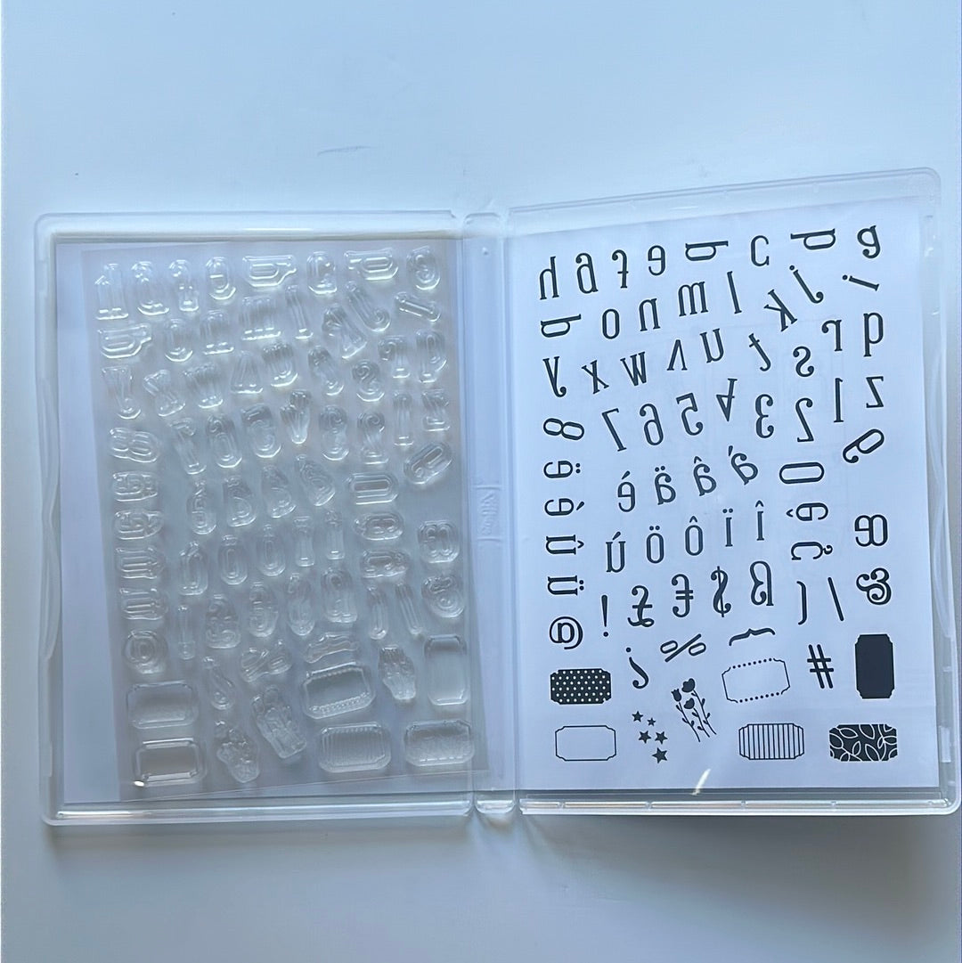 Alphabest | BRAND NEW, Never Used | Retired Photopolymer Stamp Set | Stampin' Up!