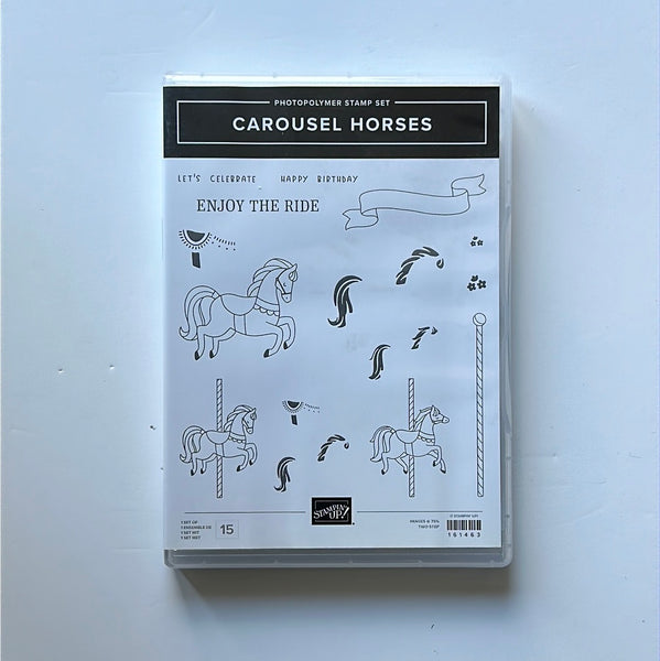 Carousel Horses | Retired Photopolymer Stamp Set | Stampin' Up!
