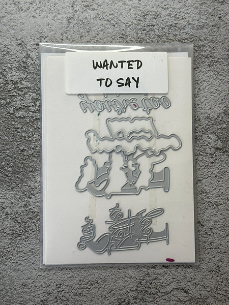 Wanted to Say Dies | Retired Die Collection | Stampin' Up!