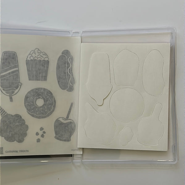 Carnival Treats | BRAND NEW, NEVER USED! | Retired Cling Mount Stamp Set | Stampin' Up!