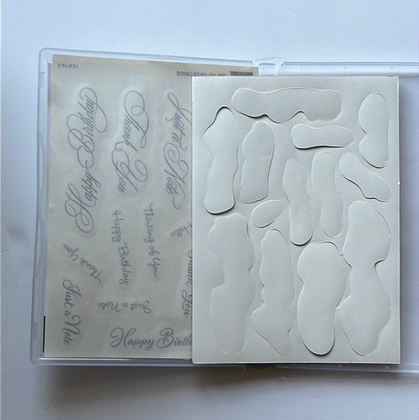 Go to Greetings | BRAND NEW, NEVER USED! | Retired Cling Mount Stamp Set | Stampin' Up!