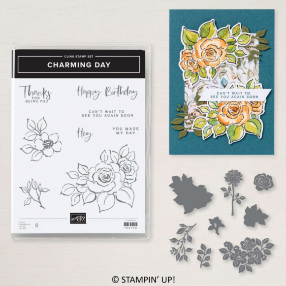 Charming Day Bundle | Retired Cling Mount Stamp Set and Dies | Stampin' Up!