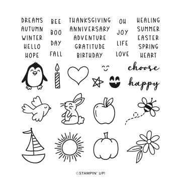 Choose Happy | Retired Photopolymer Stamp Set | Stampin' Up!