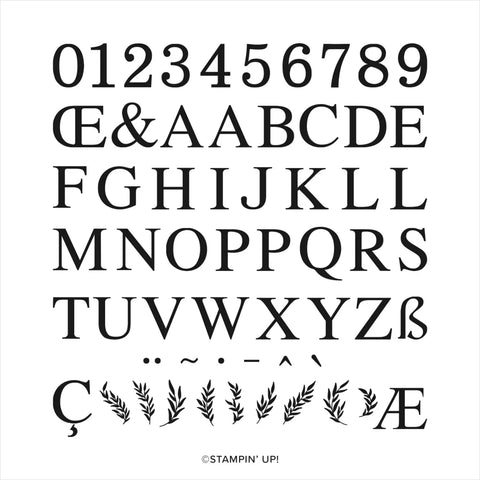 Classic Letters | BRAND NEW, NEVER USED! | Retired Photopolymer Stamp Set | Stampin' Up!