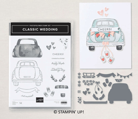 Classic Wedding Bundle | Retired Photopolymer Mount Stamp Set and Dies | Stampin' Up!