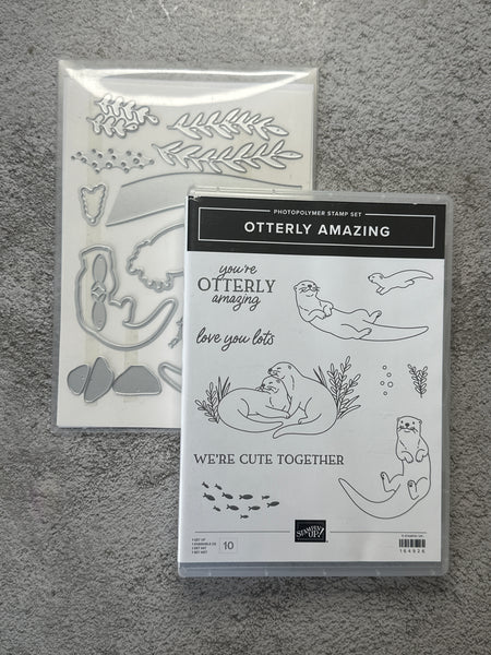 Otterly Amazing Bundle | Retired Photopolymer Mount Stamp Set and Dies | Stampin' Up!