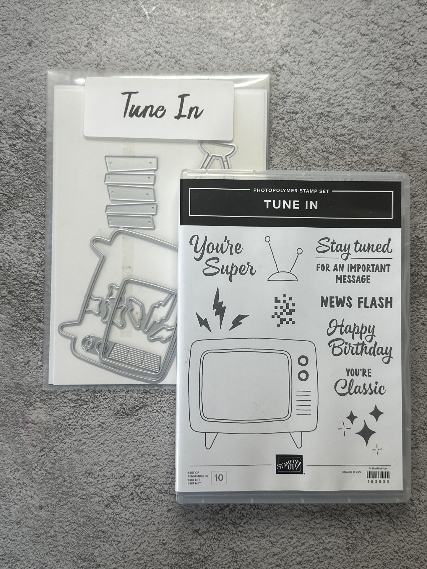 Tune In Bundle | Retired Photopolymer Mount Stamp Set and Dies | Stampin' Up!