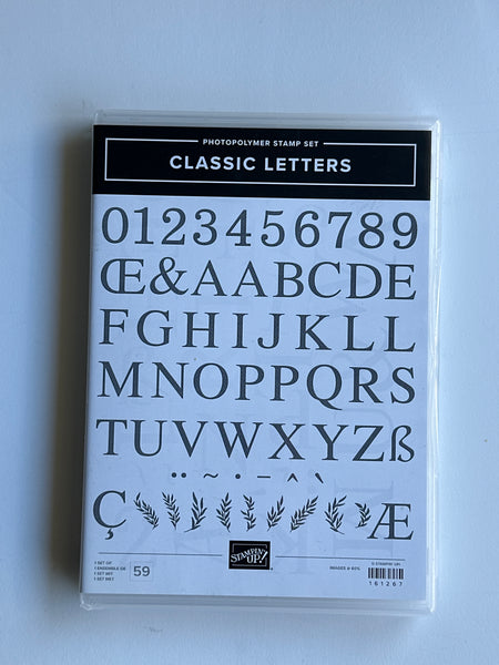 Classic Letters | BRAND NEW, NEVER USED! | Retired Photopolymer Stamp Set | Stampin' Up!