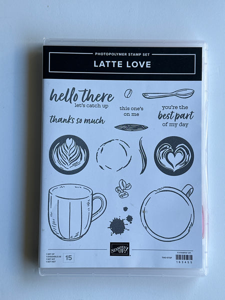 Latte Love Bundle | Retired Photopolymer Stamp Set and Dies | Stampin' Up!