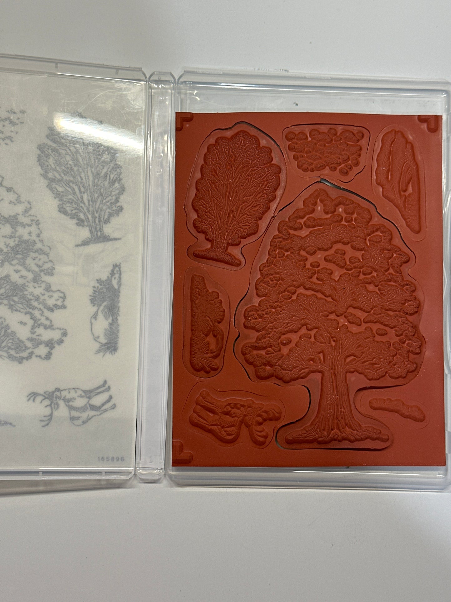 Autumn Trees Bundle | Retired Cling Mount Stamp Set and Dies | Stampin' Up!