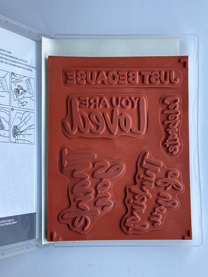 Softly Said | Retired Cling Mount Stamp Set | Stampin' Up!