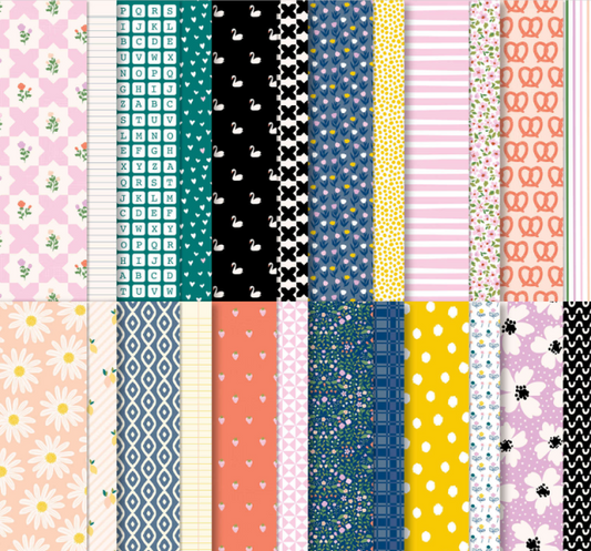 Delightfully Eclectic DSP | 48 Sheets - Full Pack | Brand New, Unopened | Stampin' Up!