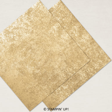 Distressed Gold Specialty Paper | 12x12 | Retired | Full Packet | Stampin' Up!