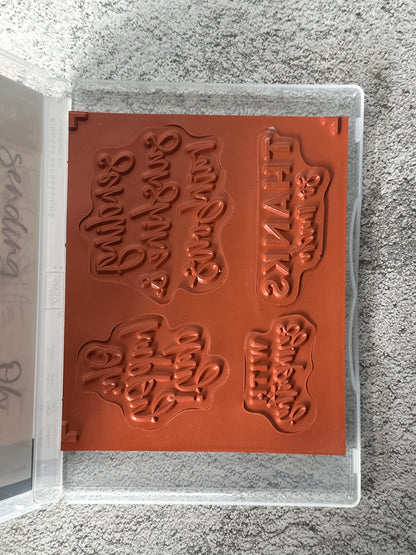 Kindest Expressions | Retired Cling Mount Stamp Set | Stampin' Up!