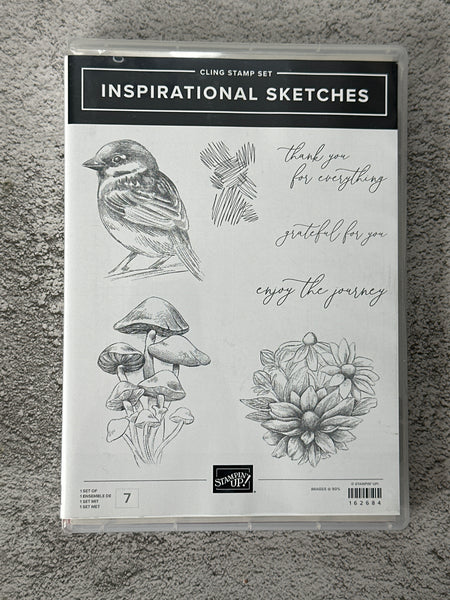 Inspirational Sketches | Retired Cling Mount Stamp Set | Stampin' Up!