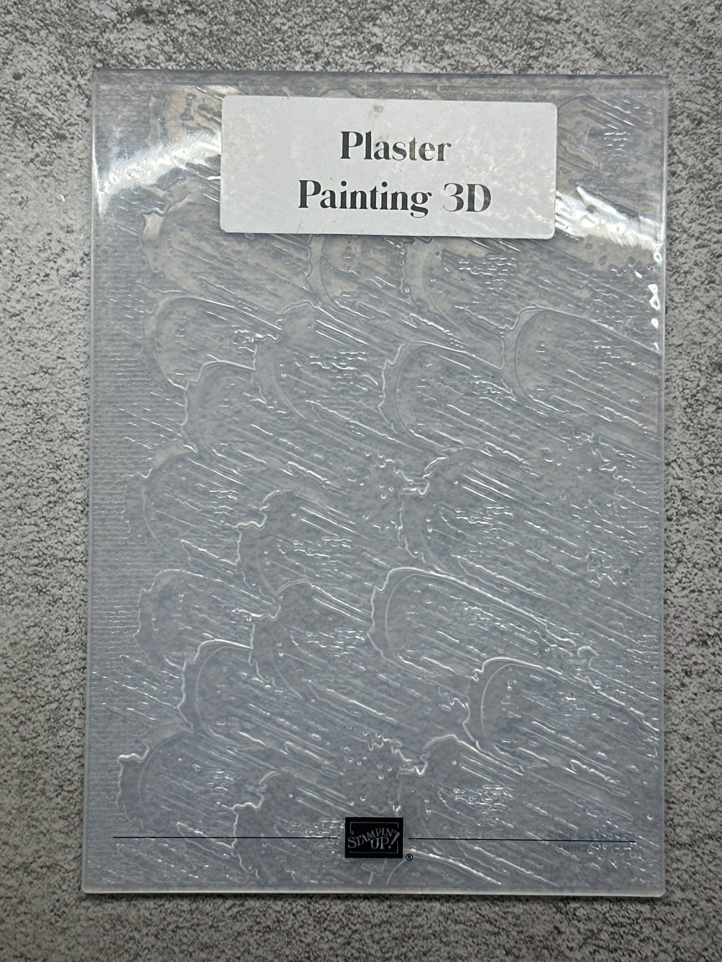 Plaster Painting 3D Embossing Folder | Retired Embossing Folder | Stampin' Up!