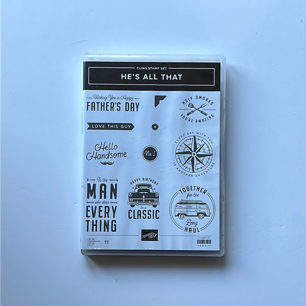 He's All That | Retired Cling Mount Stamp Set | Stampin' Up!