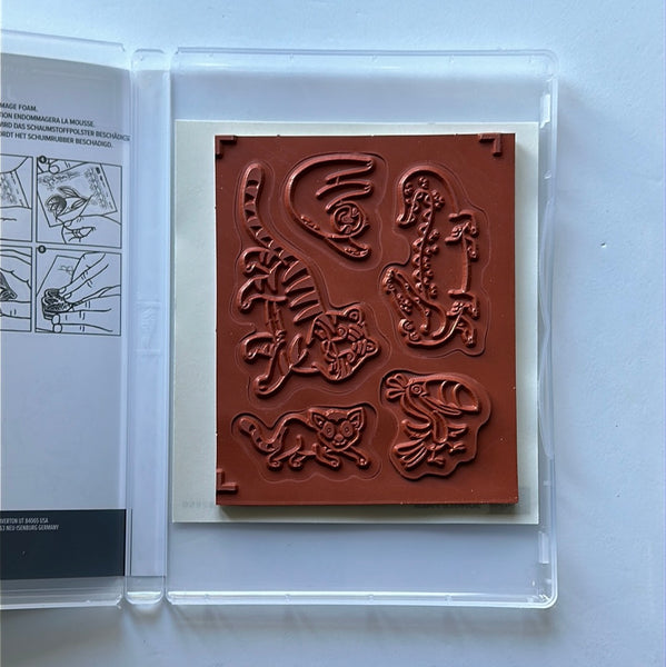 Jungle Pals | Retired Cling Mount Stamp Set | Stampin' Up!