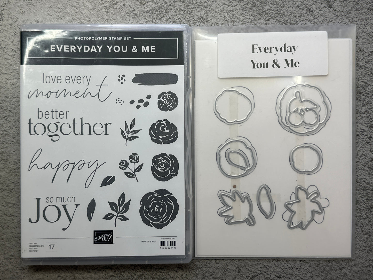 Everyday You & Me Bundle | Retired Photopolymer Mount Stamp Set and Dies | Stampin' Up!