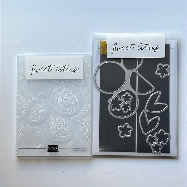 Sweet Citrus Hybrid Embossing Folder and Dies | Retired Dies Collection | Stampin' Up!