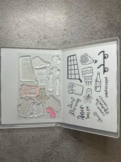 Attention Shoppers Bundle | Retired Photopolymer Mount Stamp Set and Dies | Stampin' Up!