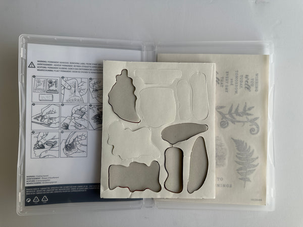 Wild Ferns Bundle | Retired Cling Mount Stamp Set and Dies | Stampin' Up!