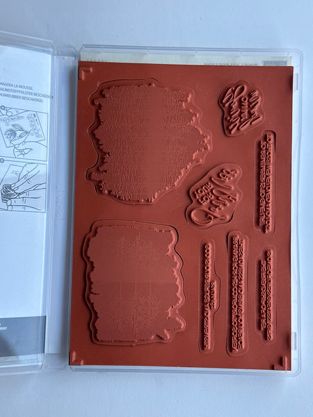 Quiet Reflection | Retired Cling Mount Stamp Set | Stampin' Up!