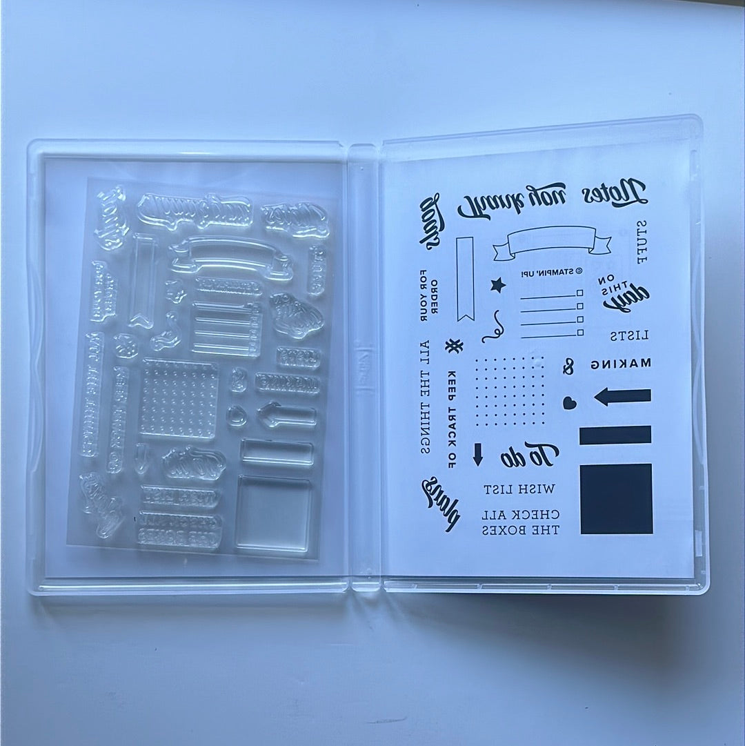 Making Plans | BRAND NEW, Never Used | Retired Photopolymer Stamp Set | Stampin' Up!