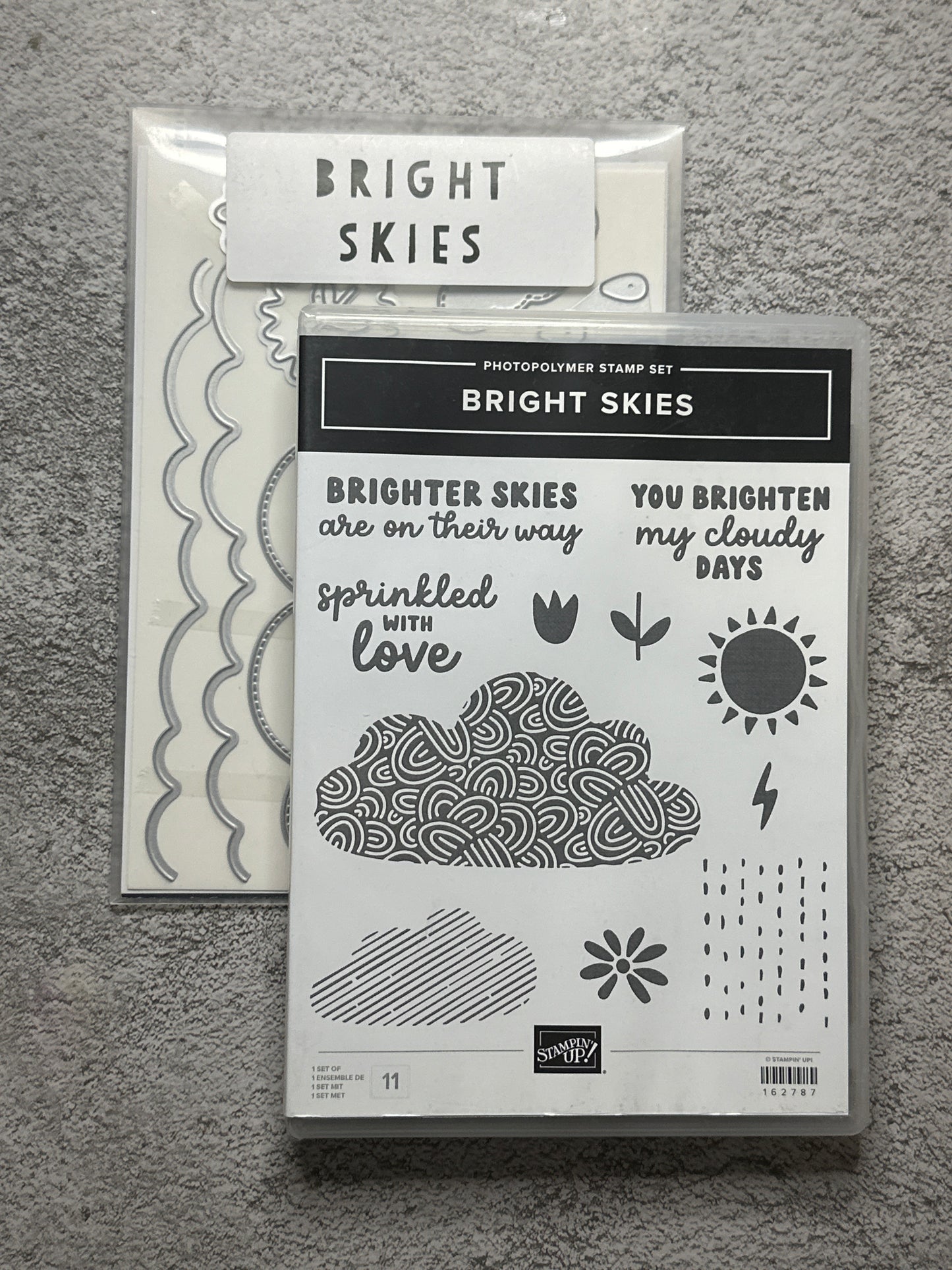 Bright Skies Bundle | Retired Photopolymer Mount Stamp Set and Dies | Stampin' Up!