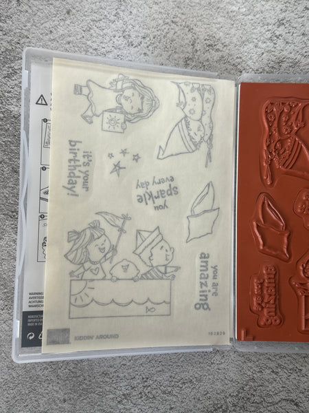 Kiddin' Around Bundle | Retired Cling Mount Stamp Set and Dies | Stampin' Up!