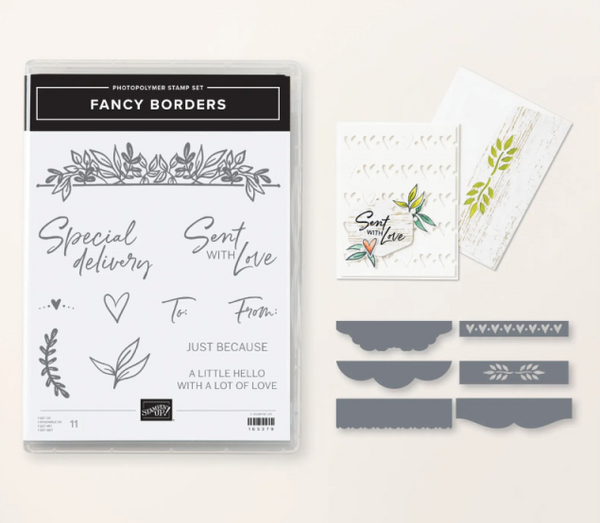 Fancy Borders Bundle | Retired Photopolymer Mount Stamp Set and Dies | Stampin' Up!