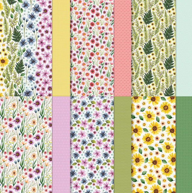 Floral Impressions | 12x12 DSP | Retired | Full Packet | Stampin' Up!